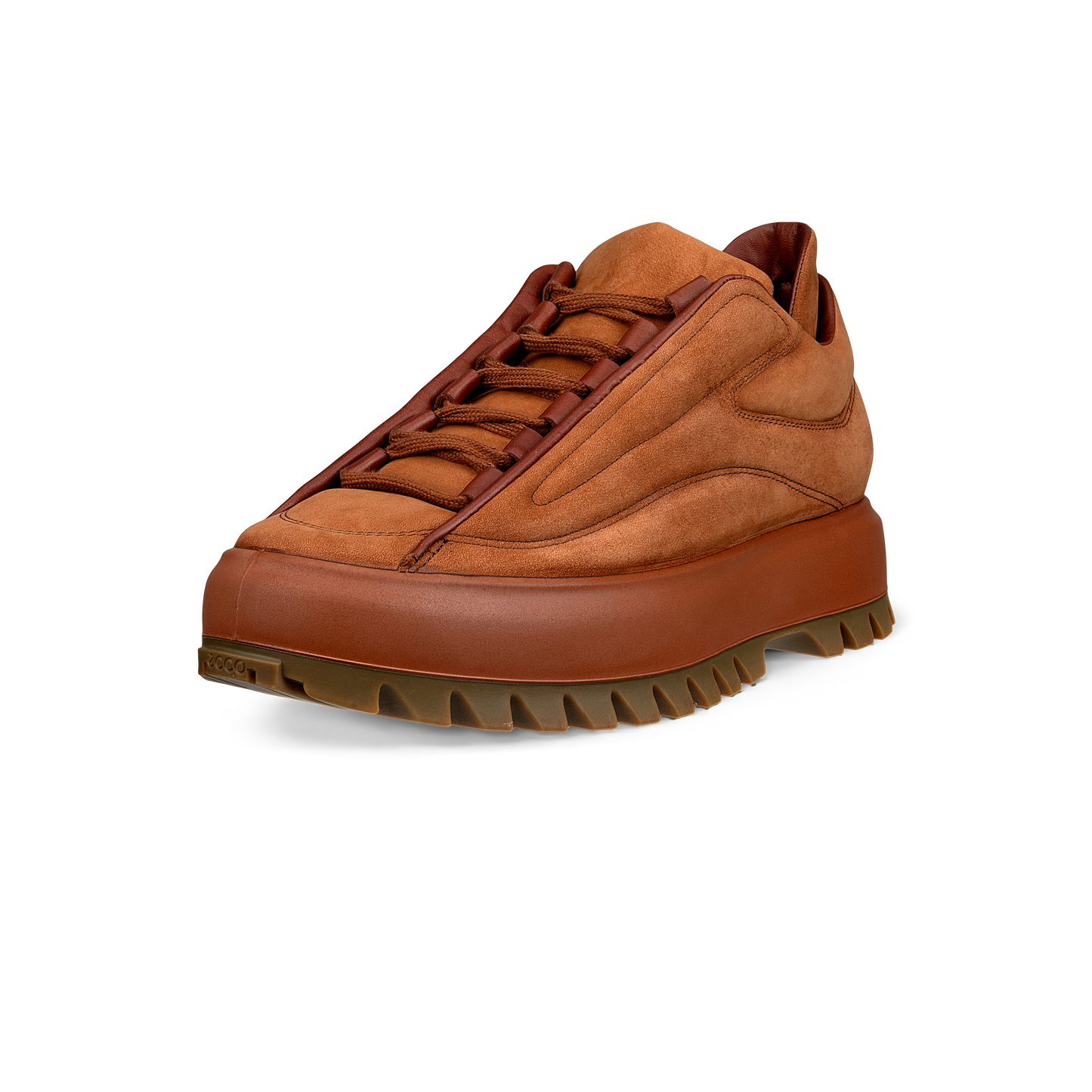 ecco x RAL7000STUDIO - STREET ACE LOW BROWN